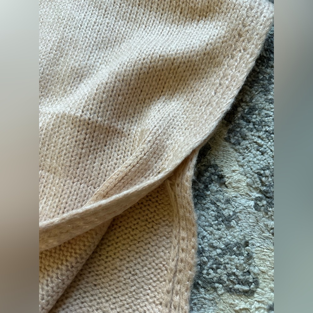 Sweater knit poncho / open cardigan - Picture 4 of 6